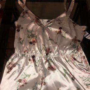 A silk floral intimate night gown
